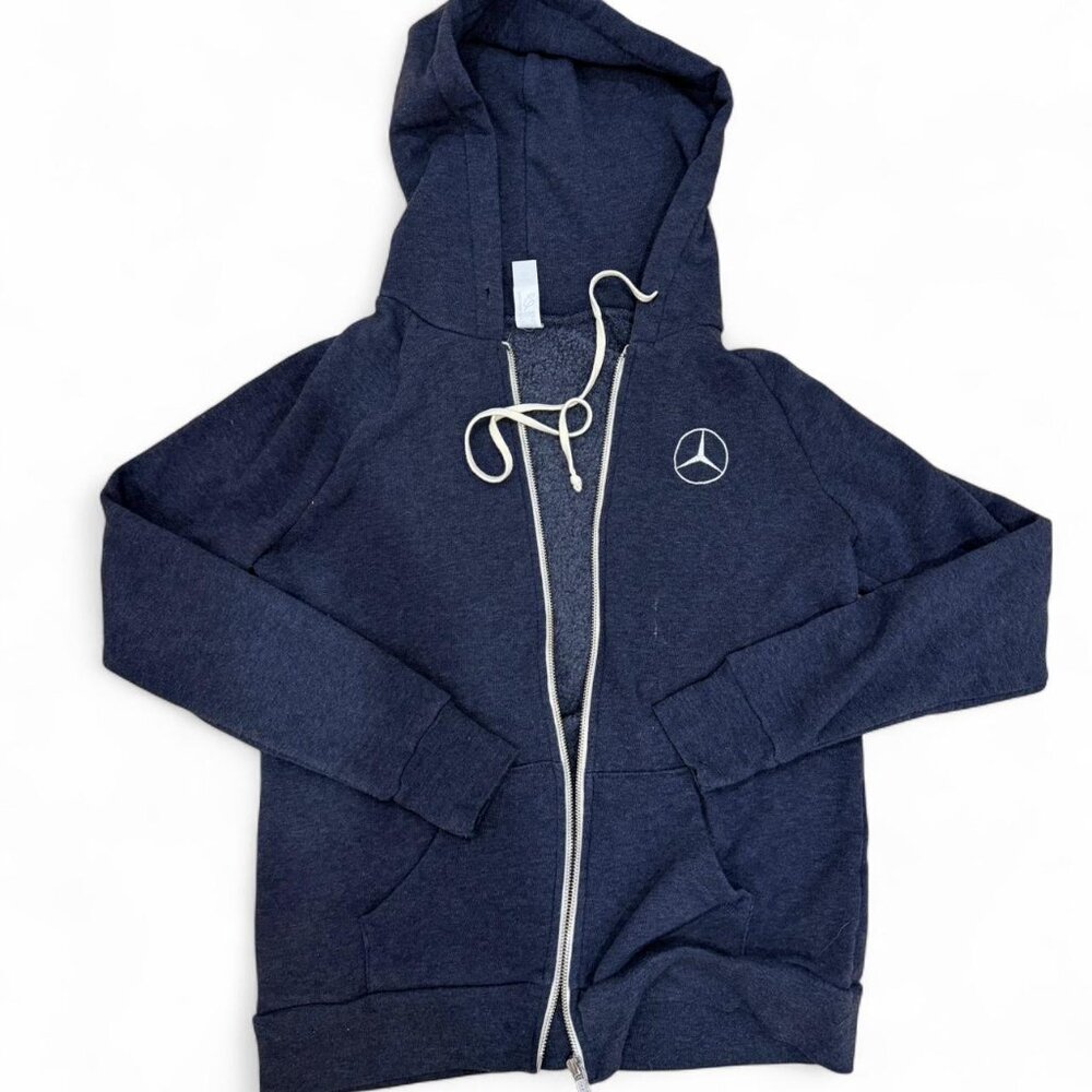Grey Mercedes zip up hoodie